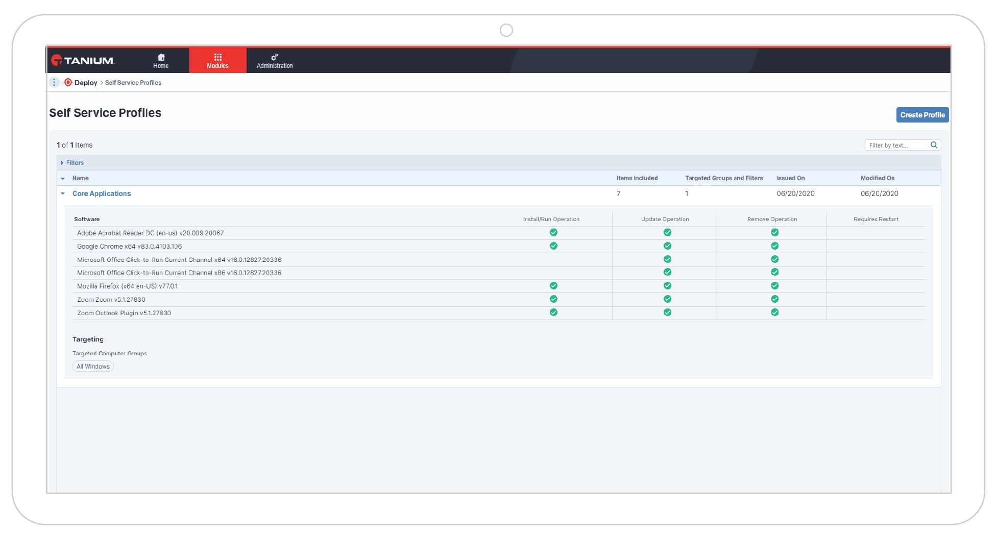 End-user self-service portal