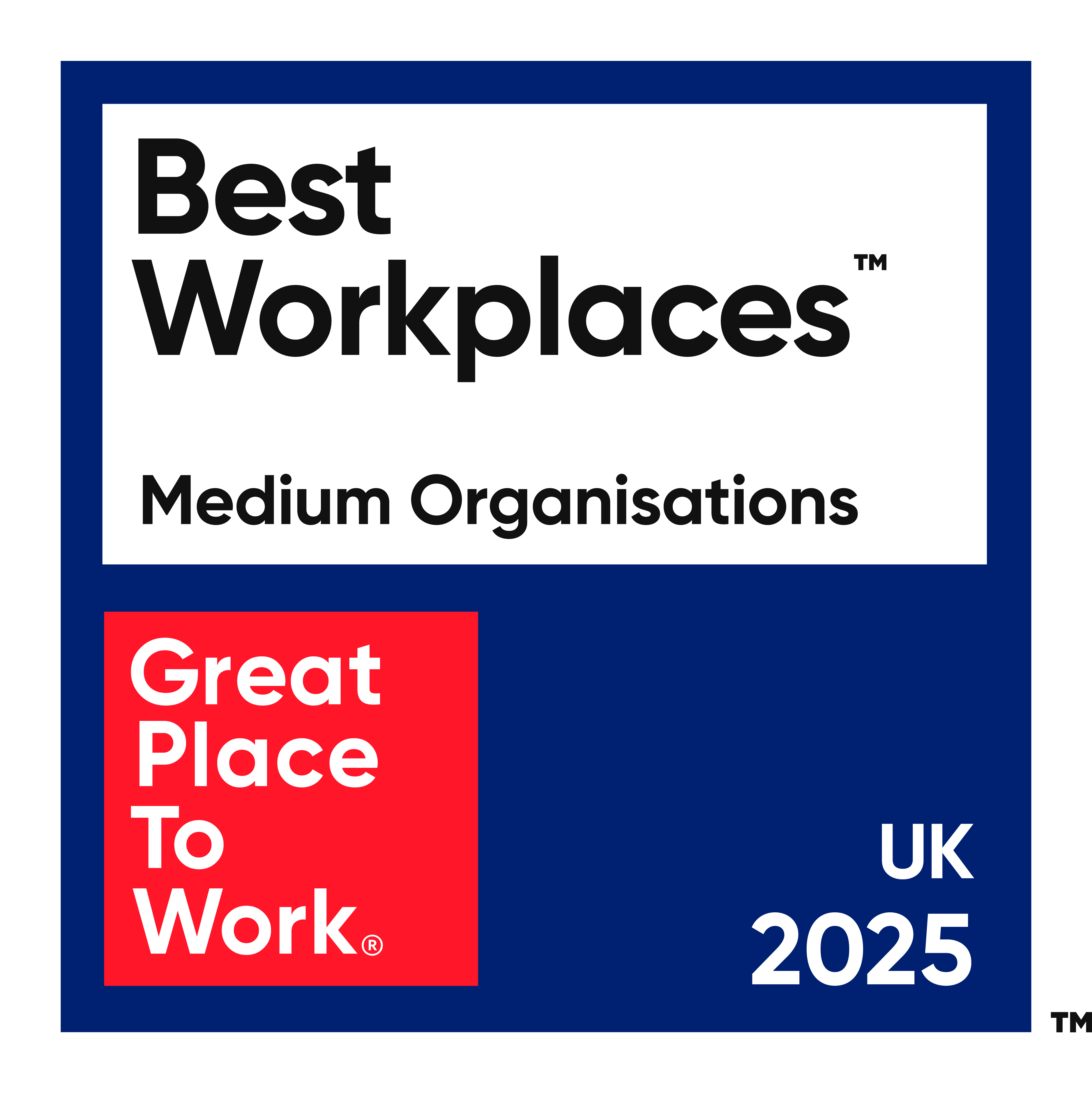 2025 Best Workplace Badge UK