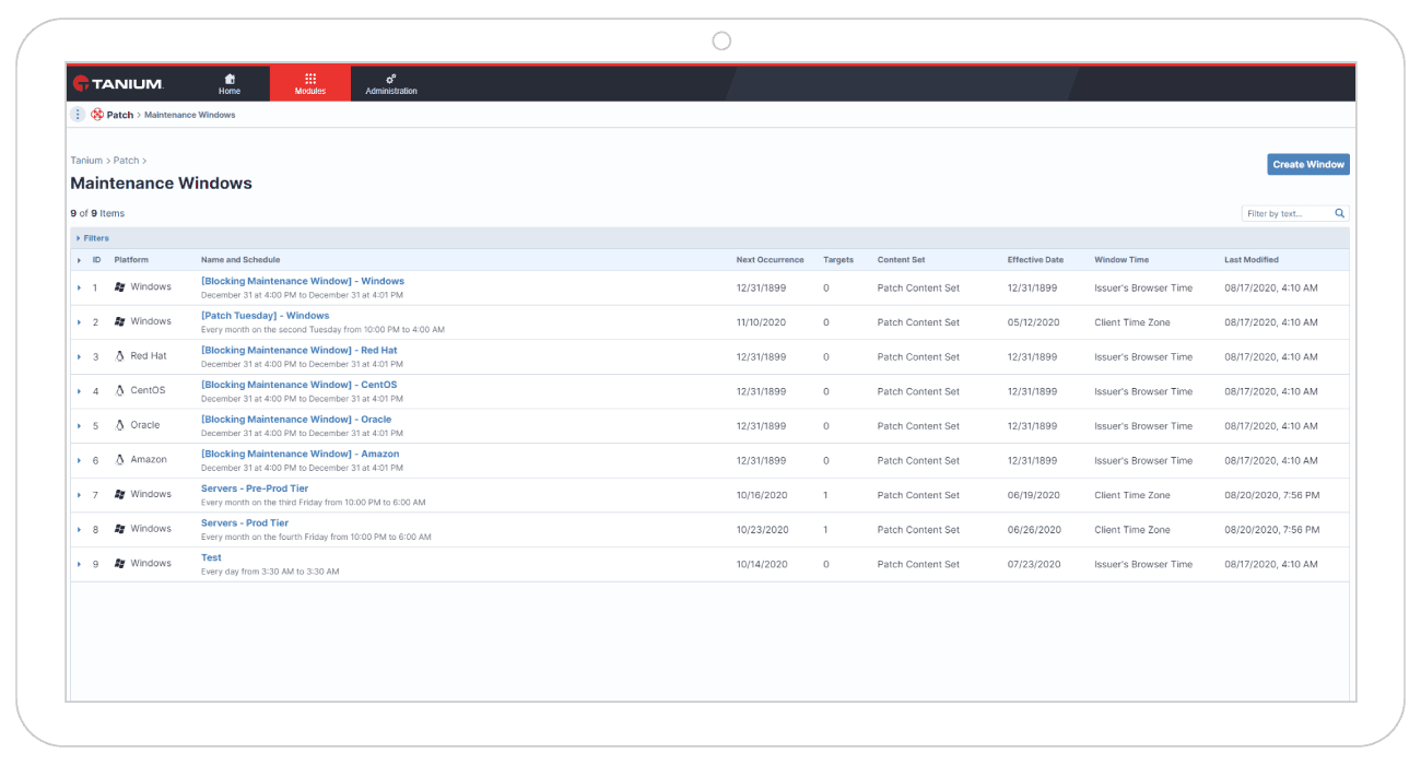 Customized patch scheduling and workflows