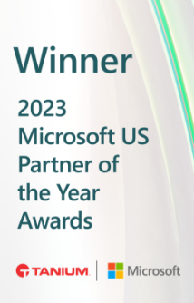 Winner 2023 Microsoft US Partner of the year award