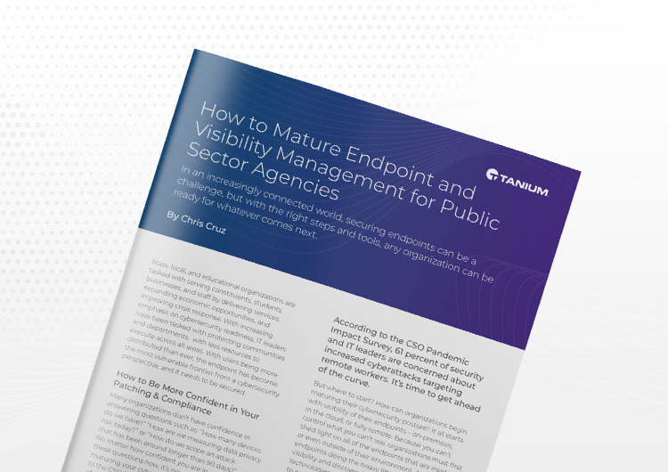 Cover image: How to Mature Endpoint and Visibility Management for Public Sector Agencies