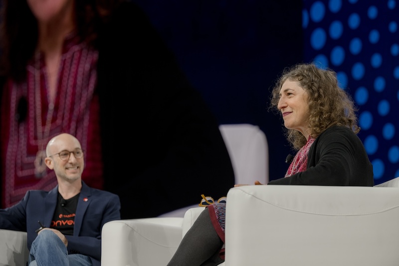 Image of Tanium CIO Jake McClean and Mayim Bialik