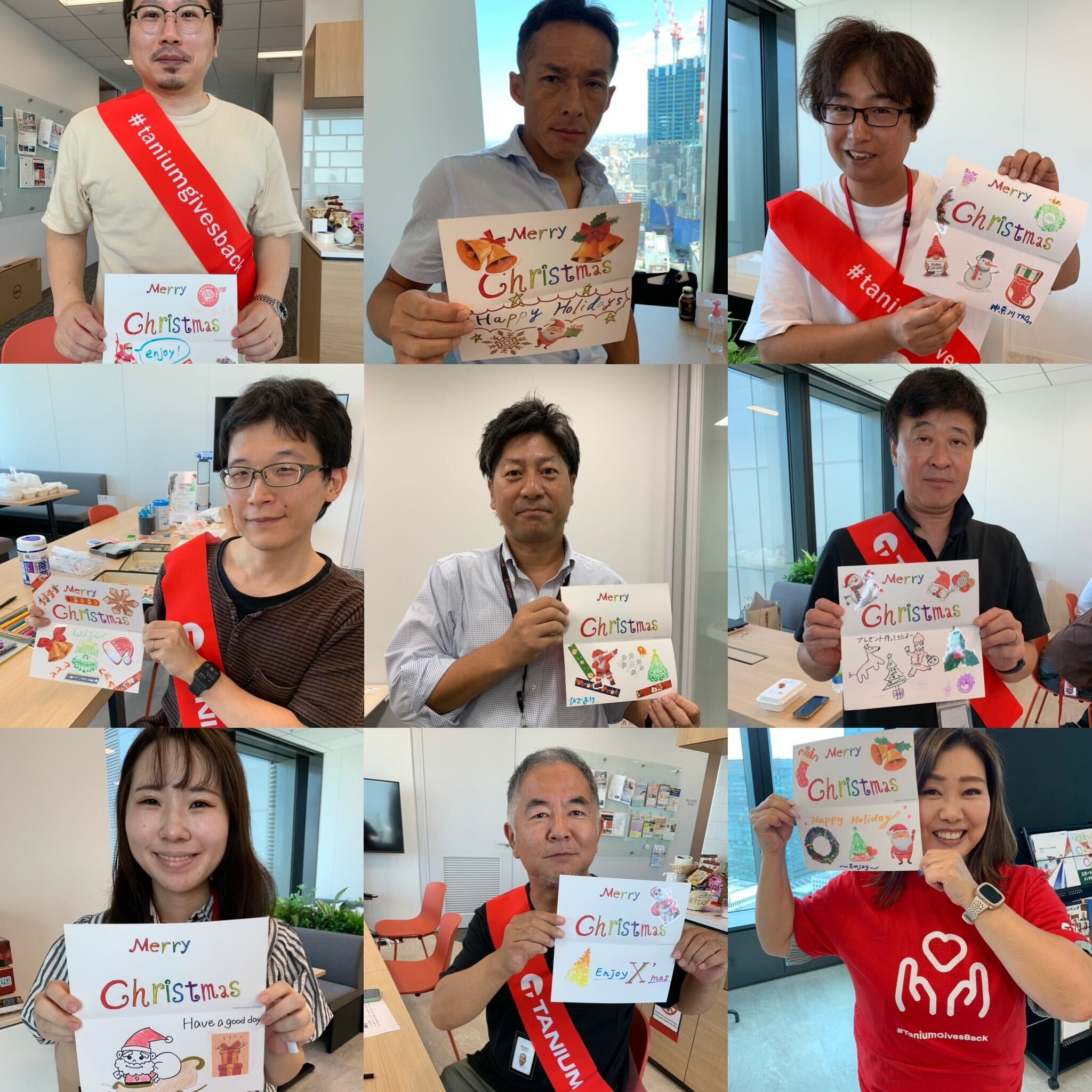 Tanium Japan office creates Christmas cards during annual Month of Giving