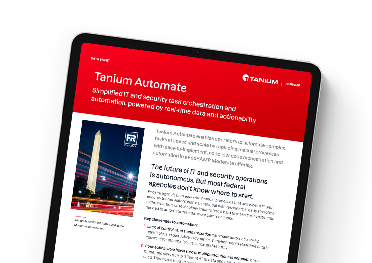 Mobile featured image: Tanium Automate for federal agencies - FedRamp