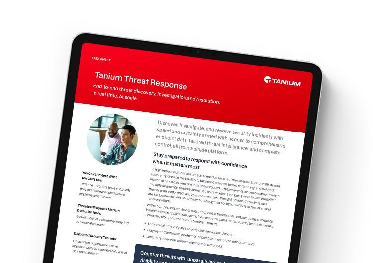 Mobile featured image: Threat Response data sheet