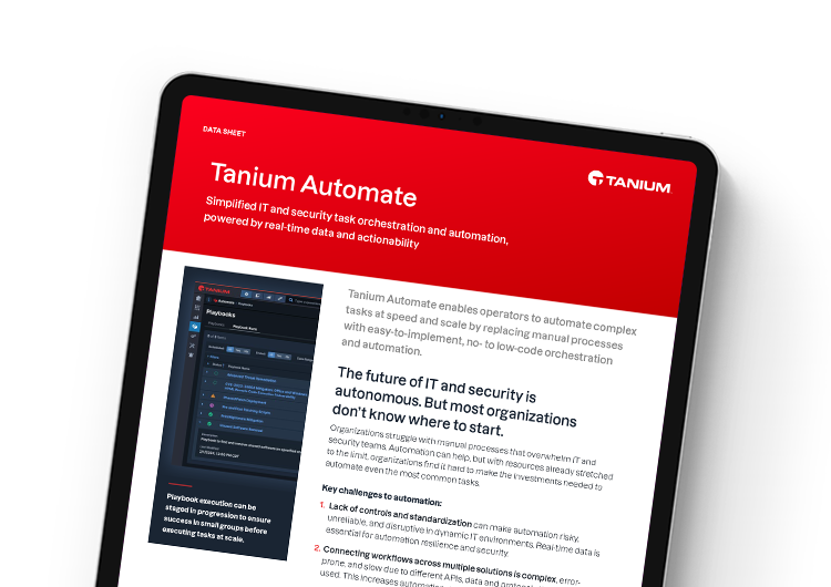 Mobile featured image: Tanium Automate data sheet