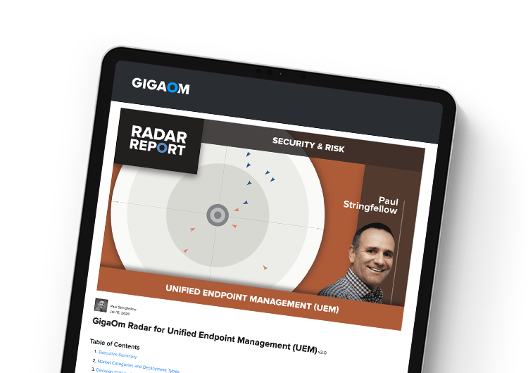 Mobile featured image: GigaOm Radar for Unified Endpoint Management