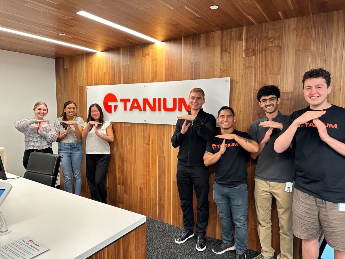 2024 summer interns at Tanium's North Carolina office