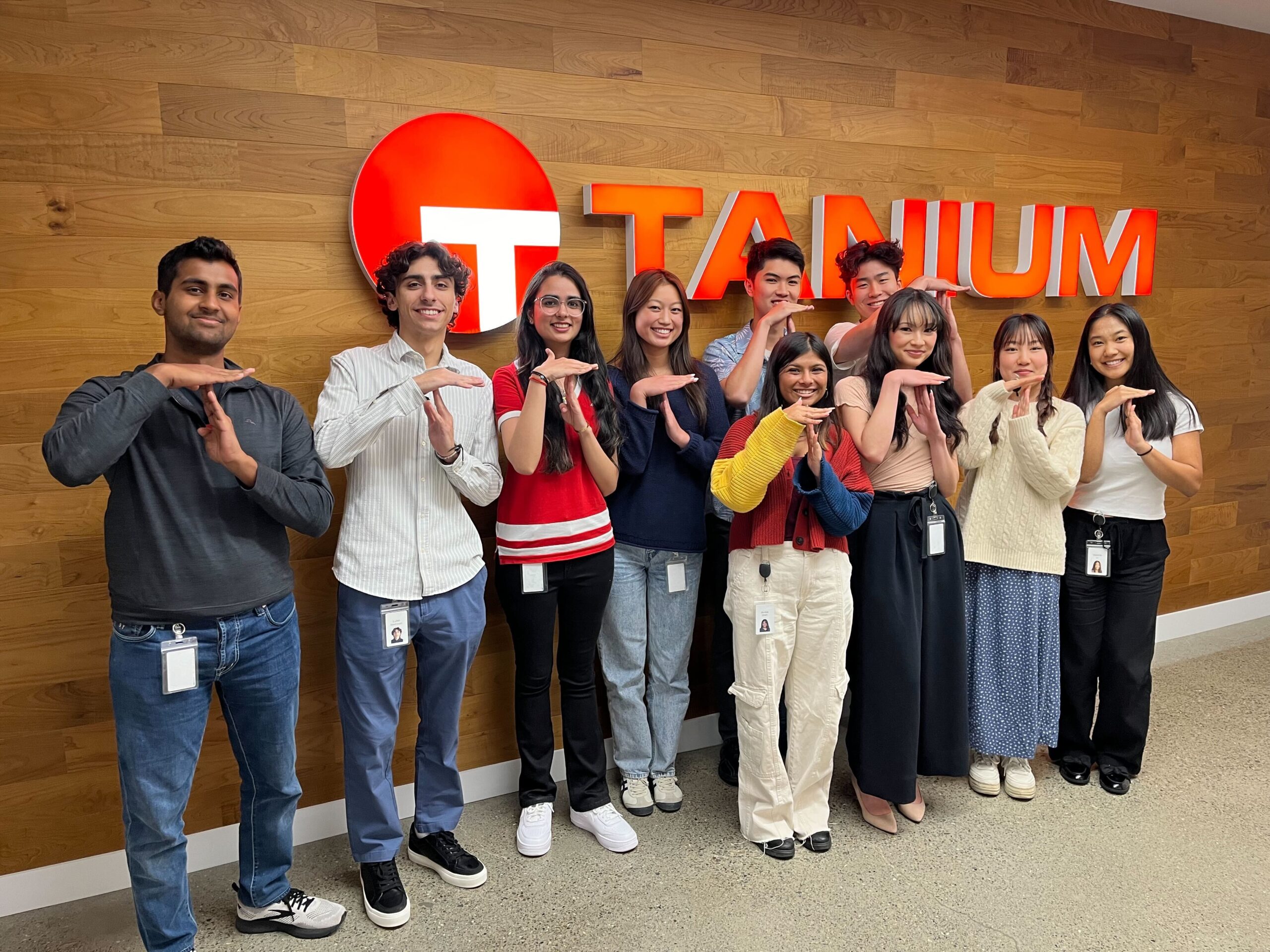 2024 summer interns at Tanium's California office