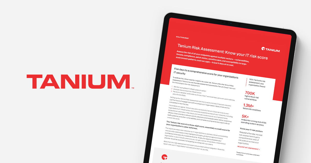 Log4j - How Tanium & Partners Can Jointly Support Organizations